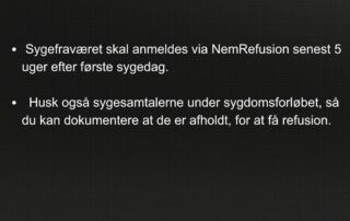 Saadan gaar du ikke glip af sygedagpengerefusionesygedagpengerefusion